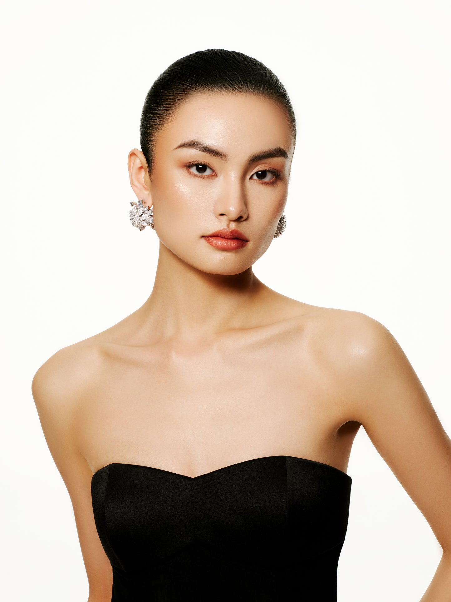 Layered Crystal Earrings